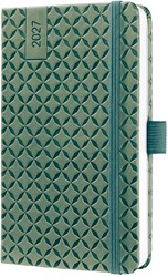 Agenda 2027 Sigel Jolie Flair 7 dagen per 2 pagina's A6 omslag hardcover 'Natural Green' SI-7J134
