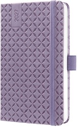 Agenda 2027 Sigel Jolie Flair 7 dagen per 2 pagina's A6 omslag hardcover 'Lavender Purple' SI-7J138