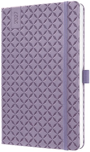 Agenda 2027 Sigel Jolie Flair 7 dagen per 2 pagina's A5 omslag hardcover 'Lavender Purple' SI-7J139