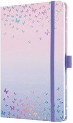 Agenda 2027 Sigel Jolie Beauty 7 dagen per 2 pagina's A5 omslag hardcover 'Butterfly Confetti Candy' SI-7J347