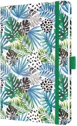 Agenda 2027 Sigel Jolie Beauty 7 dagen per 2 pagina's A5 omslag hardcover 'Green Jungle Fever' SI-7J355