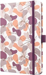 Agenda 2027 Sigel Jolie Beauty 7 dagen per 2 pagina's A5 omslag hardcover 'Summer Linear Leaves' SI-7J359