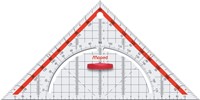Geodriehoek Maped 028700 260mm 45graden transparant-2