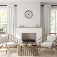Wandklok NXT Ø30cm beige NX-7373BE-2