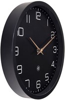Wandklok NXT ECO Ø30cm zwart NX-7373ZW-2