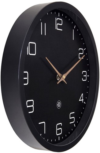 Wandklok NXT ECO Ø30cm zwart NX-7373ZW-2