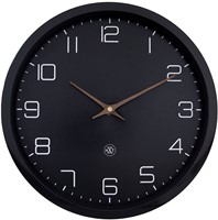 Wandklok NXT ECO Ø30cm zwart NX-7373ZW