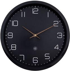 Wandklok NXT ECO Ø30cm zwart NX-7373ZW