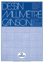 Millimeterblok Canson A3 blauw 50 vel