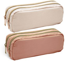 Schooletui Dune Allround 21x9cm met dubbele rits assorti