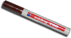 Lakmarker Edding 750 2-4mm bruin