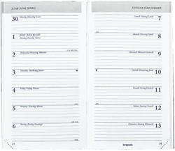 Agenda-inhoud 2027 Brepols Breplan 7 dagen per pagina 9x16cm wit papier 900125