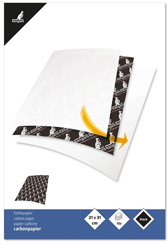 Carbonpapier Kangaro A4 zwart 10 vel