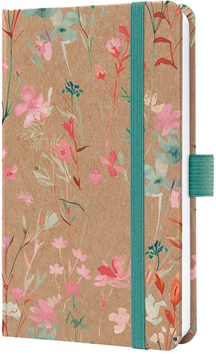 Agenda 2027 Sigel Jolie Pure 7 dagen per 2 pagina's A6 omslag hardcover 'Green Floral Serenity' SI-7J806