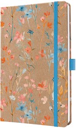 Agenda 2027 Sigel Jolie Pure 7 dagen per 2 pagina's A5 omslag hardcover 'Blue Floral Serenity' SI-7J807