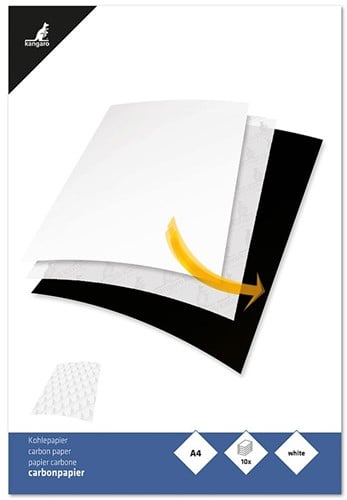 Carbonpapier Kangaro A4 wit 10 vel
