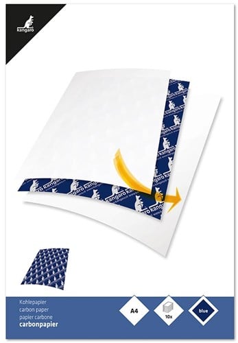 Carbonpapier Kangaro A4 blauw 10 vel