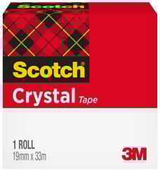 Plakband Scotch 600 19mmx33m Crystal Clear