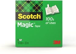 Plakband Scotch Magic 810 19mmx33m onzichtbaar