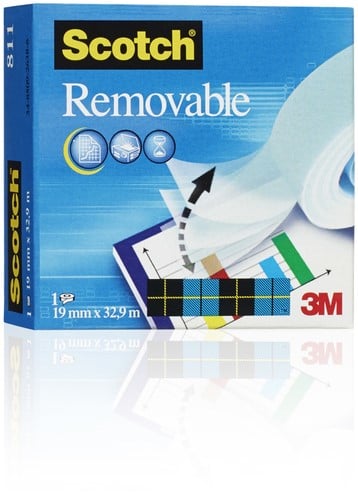 Plakband Scotch Magic 811 19mmx33m onzichtbaar non-permanent