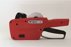 Prijstang Open-Data C-8 incl. 10 rol permanente etiketten THT + 1 extra inktrol