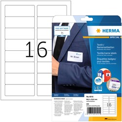 Badge Herma 4515 88,9x33,8mm zelfklevend wit 20 vel 320 stuks