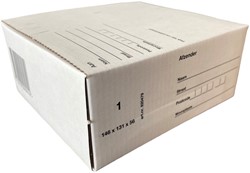 Postpakketbox Budget 1 146x131x56mm bruin | afname per 5 stuks