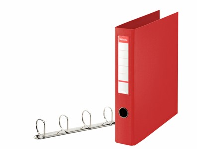 Ringband Esselte A4 4-rings Ø40mm rood