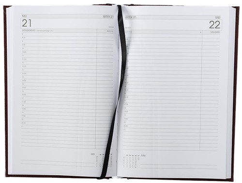 Agenda Ryam Efficiency 1dpp 13,5x21cm omslag zwart