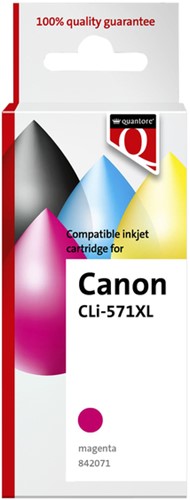 Inktcartridge Quantore alternatief voor Canon CLI-571XL magenta