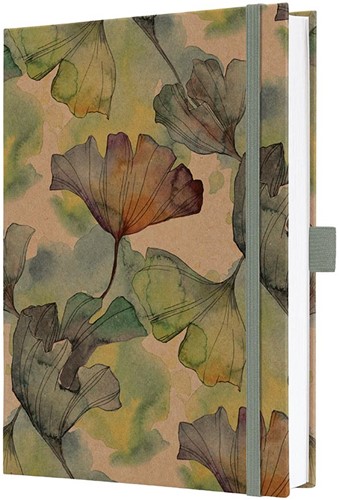 Notitieboek Sigel Jolie Pure Ginkgo A5 lijn hardcover SI-JN853
