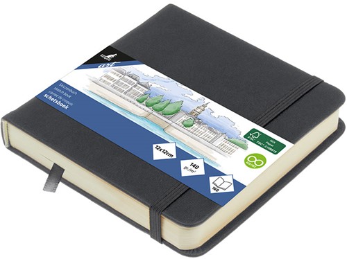 Schetsboek Kangaro A6 cold grey 80 vel roomwit 140 grams