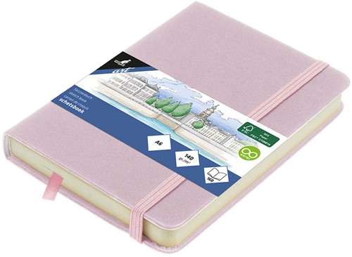 Schetsboek Kangaro A6 violet 80 vel roomwit 140 grams