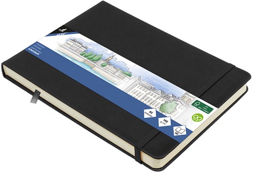 Schetsboek Kangaro A5 liggend zwart 80 vel roomwit 140 grams