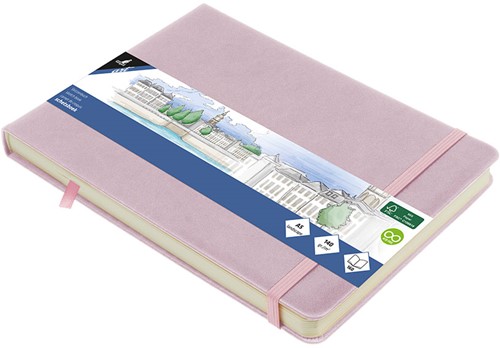 Schetsboek Kangaro A5 liggend violet 80 vel roomwit 140 grams