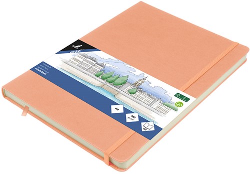 Schetsboek Kangaro A4 oud roze 80 vel roomwit 140 grams