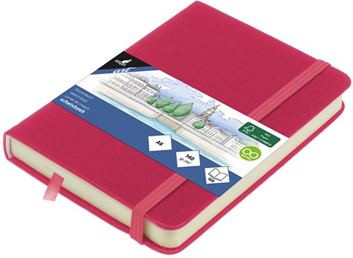 Schetsboek Kangaro A6 ruby 80 vel roomwit 140 grams