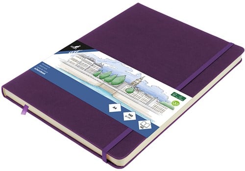 Schetsboek Kangaro A4 purple heart 80 vel roomwit 140 grams