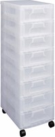 Ladeblok Really Useful 8 stuks opbergdozen van 7 liter transparant