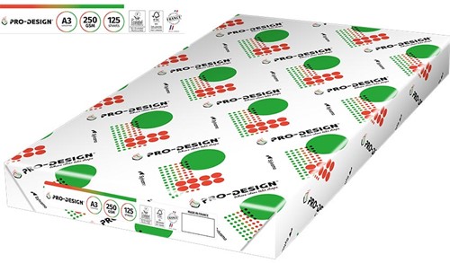 Printpapier Pro Design A3 250 grams wit 125 vel