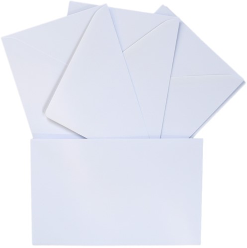 Bank envelop tbv wenskaart 120x185mm 140 grams wit 500 stuks