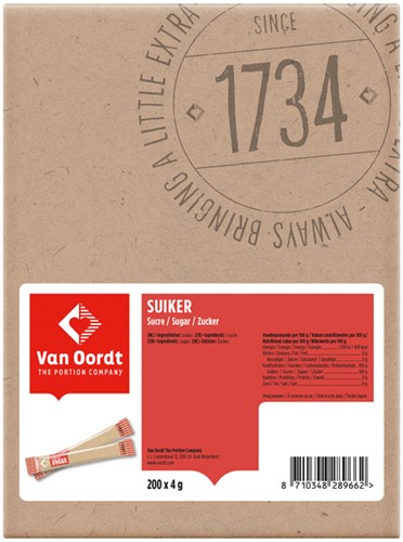 Suikersticks van Oordt 4 gram 200 stuks-2