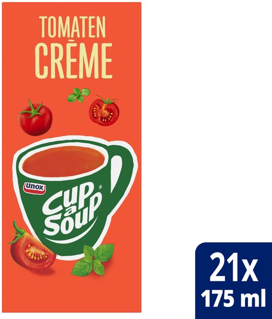 schoonmaken verdamping Modderig Unox Cup-a-Soup Sachets Tomaten creme 21x 175ml
