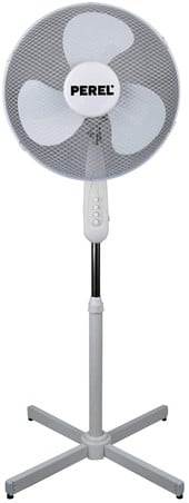 Statiefventilator Perel Ø40cm wit