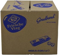 Koffiemelk Friesche Vlag Goudband vol 7,5 gram 10 cups | afname per 20 pak-1
