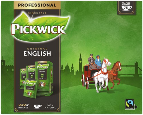 Thee Pickwick Engelse thee 25 zakjes | afname per 3 pakjes