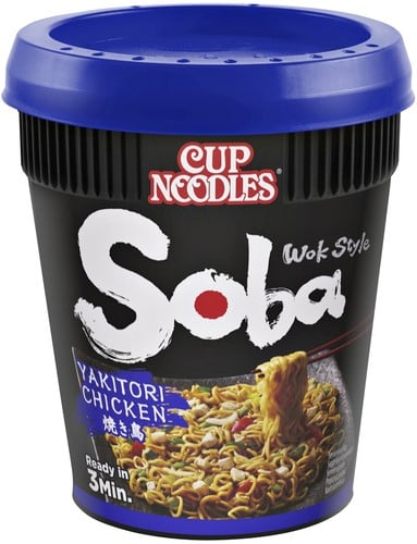 Nissin Soba Noodles yakitori cup | afname per 8 stuks