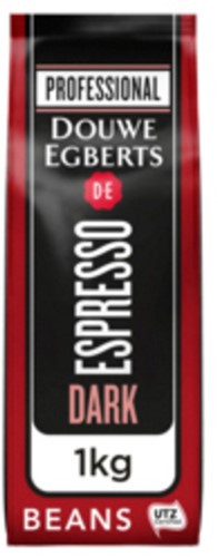 Koffie Douwe Egberts Espresso bonen medium dark roast 1kg