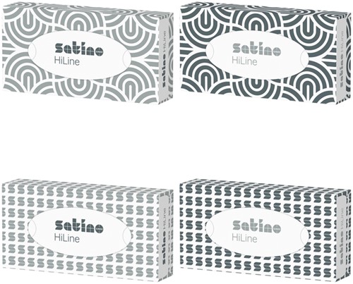 Tissue facial Satino Prestige 2-laags 100 vel wit 206450-2