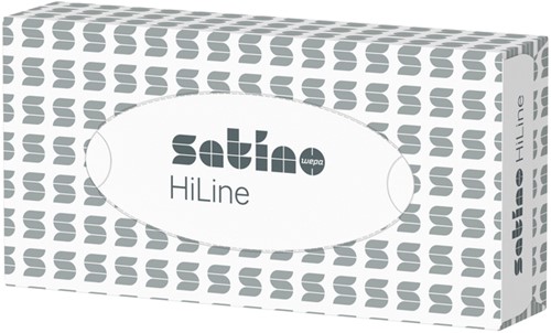 Tissue facial Satino Prestige 2-laags 100 vel wit 206450-3